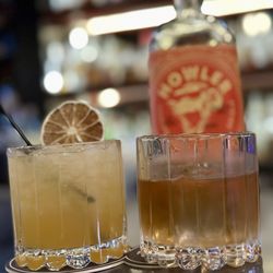 Rouge 41 - Chocolate Banana Bread Old Fashioned and a fruity drink - fabulous