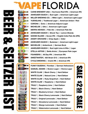 Menu photo 3 Vape Florida Melbourne, FL