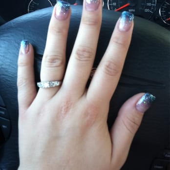 Red Persimmon Nails - Don't judge the fat hands or the lighting lol I love them - Nail Salons Near Me - Las Vegas, Nevada