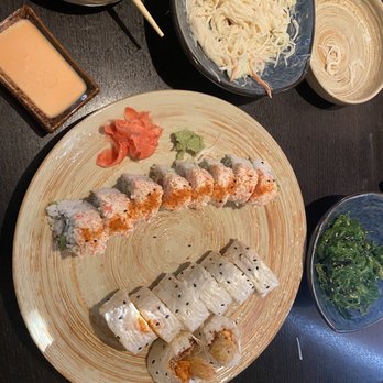 Mikimoto - South Carrollton Roll and the PoBoy Roll. Also a seaweed salad and noodle salad. - Japanese Near Me - New Orleans, Louisiana Mikimoto - South Carrollton Roll and the PoBoy Roll. Also a seaweed salad and noodle salad. - Japanese Near Me - New Orleans, Louisiana