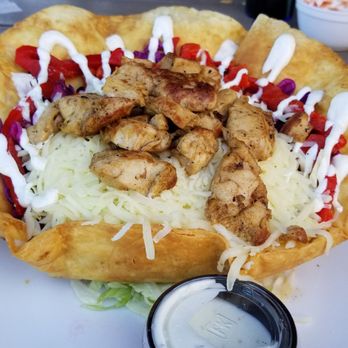 Tortuga Jack's - Taco salad. It's huge , I added the chicken - Mexican Near Me - Jekyll Island, Georgia Tortuga Jack's - Taco salad. It's huge , I added the chicken - Mexican Near Me - Jekyll Island, Georgia