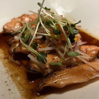 Stage Restaurant - Salmon tataki was pretty good - New American Near Me - Honolulu, Hawaii Stage Restaurant - Salmon tataki was pretty good - New American Near Me - Honolulu, Hawaii