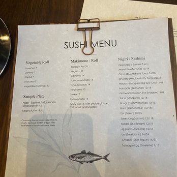 The Matheson - Sushi menu - Wine Bars Near Me - Healdsburg, California
