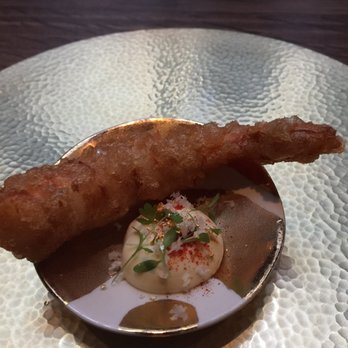 Benu - Jellyfish wrapped shrimp tempura. Chewy af - Asian Fusion Near Me - San Francisco, California Benu - Jellyfish wrapped shrimp tempura. Chewy af - Asian Fusion Near Me - San Francisco, California