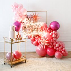 Paris312 - Teen Birthday Balloon Garland and Neon Sign