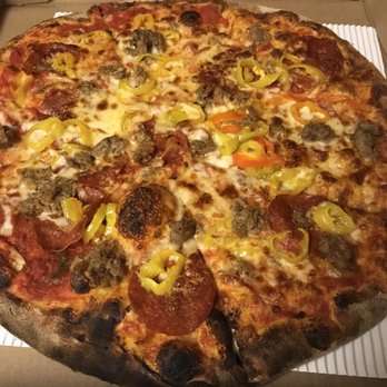 Jack's Coal Fired Pizza - Piccante - pepperoni, sausage, banana pepper rings - Pizza Near Me - Burlington, Massachusetts