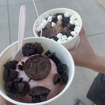 Vampire Penguin - Folsom - Strawberry brownie fluffy snow and chocolate marshmallow fluffy snow - Tea Rooms Near Me - Folsom, California