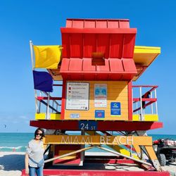 Miami Beach Boardwalk - Lifeguard tower