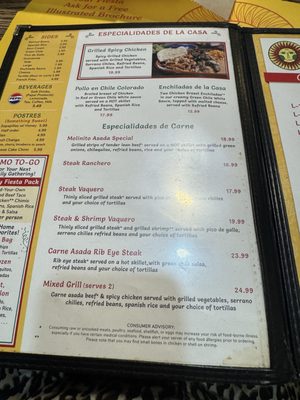 Menu photo 1 El Molinito Oro Valley, AZ