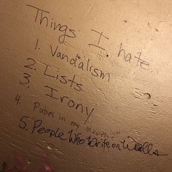 Dante's - I'm a sucker for taking pictures of writing on bathroom walls I guess 1 - Music Venues Near Me - Portland, Oregon Dante's - I'm a sucker for taking pictures of writing on bathroom walls I guess 1 - Music Venues Near Me - Portland, Oregon