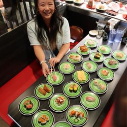 Kura Revolving Sushi Bar - The full spread @tiffhuangry (photo cred: @eatclickrepeat_)