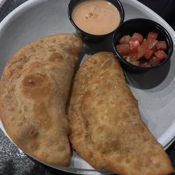 D'Floridian - Beef and chicken empanadas-tapas - Cuban Near Me - Lawrenceville, Georgia D'Floridian - Beef and chicken empanadas-tapas - Cuban Near Me - Lawrenceville, Georgia