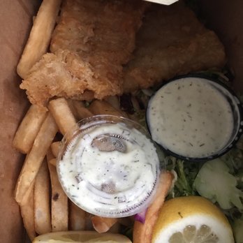 Pier 76 Fish Grill - SOGGY, SAD FRIES even after I specifically told the lady to make sure the fries were CRISPY! Horrible. - Seafood Near Me - Riverside, California