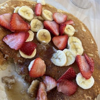 The Toasted Yolk Cafe - Strawberry and Banana Pancakes - Breakfast & Brunch Near Me - Houston, Texas The Toasted Yolk Cafe - Strawberry and Banana Pancakes - Breakfast & Brunch Near Me - Houston, Texas
