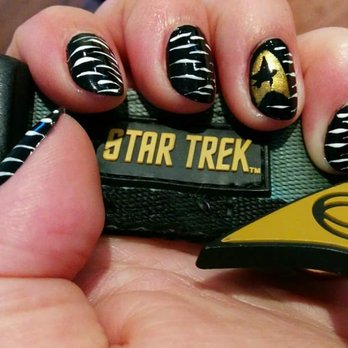 Creative Nail Spa - Nail art celebrating 50 year anniversary of Star Trek. - Waxing Near Me - Belmont, California