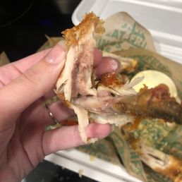 Medium rare chicken.