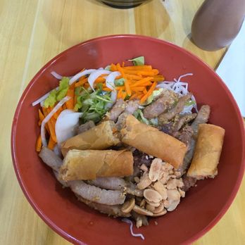 Peak Cafe - Pork lemongrass vermicelli - Bubble Tea Near Me - Banff, Alberta Peak Cafe - Pork lemongrass vermicelli - Bubble Tea Near Me - Banff, Alberta