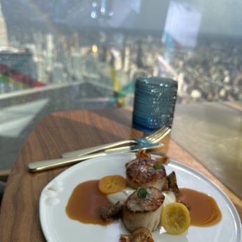 Peak with Priceless Restaurant & Bar - Scallops with rainbow - New American Near Me - New York, New York