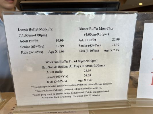 Menu photo 3 Four Seasons Buffet Cerritos, CA