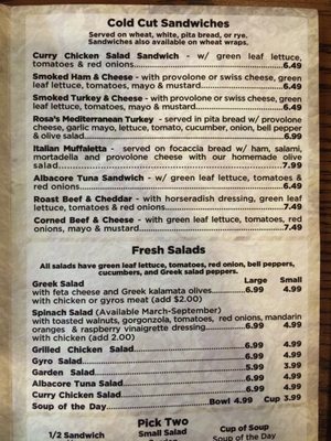 Menu photo 5 Vasken's Deli Branson, MO