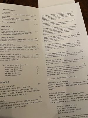 Menu photo 1 Collins Pub Seattle, WA Menu photo 1 Collins Pub Seattle, WA