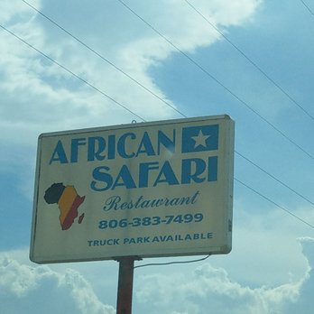 African Safari Restaurant - Sign visible on Amarillo Boulevard. - African Near Me - Amarillo, Texas African Safari Restaurant - Sign visible on Amarillo Boulevard. - African Near Me - Amarillo, Texas