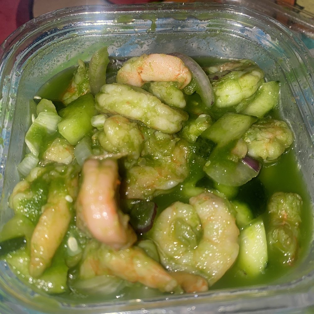 El Super - a bowl of shrimp and cucumbers - Grocery Near Me - Los Angeles, California El Super - a bowl of shrimp and cucumbers - Grocery Near Me - Los Angeles, California