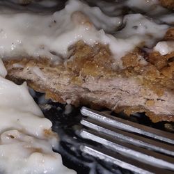 Sam’s Southern Eatery - Very tender steak, breading was light and crunchy with no gristle! The mashed potatoes had perfect texture. SO GOOD!!! Chicken Fried Steak