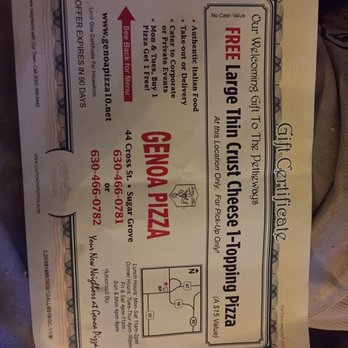 Genoa Pizza - Pizza Near Me - Sugar Grove, Illinois
