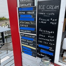 Stonington Ice Cream Company - Ice cream and drink menu - June 2023