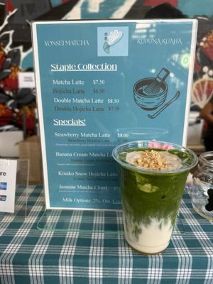 Menu photo 2 Yonsei Matcha Honolulu, HI