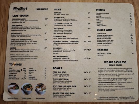 Menu photo 7 HiroNori Craft Ramen San Mateo, CA