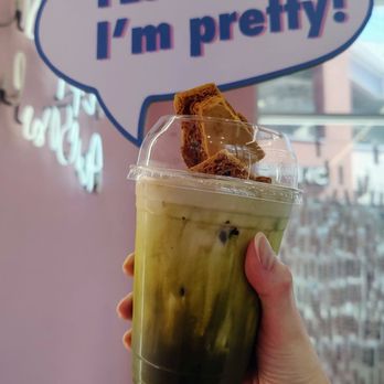 Flippoly - Matcha Einspänner With Oat Milk and Dalgona Topping - Coffee & Tea Near Me - Buena Park, California Flippoly - Matcha Einspänner With Oat Milk and Dalgona Topping - Coffee & Tea Near Me - Buena Park, California