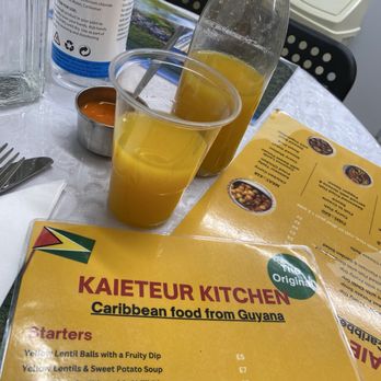 Kaieteur Kitchen - Mango Ginger Juice - Caribbean Near Me - London, XGL