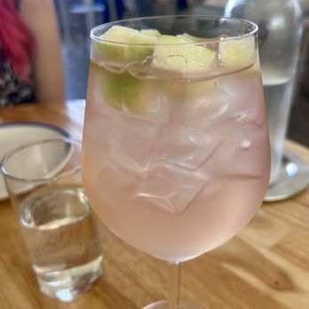 Mandolin Aegean Bistro - White Sangria - Mediterranean Near Me - Miami, Florida