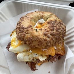 Heavy hitter breakfast bagel Heavy hitter breakfast bagel