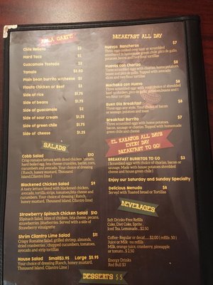 Menu photo 6 El Karajo Mexican Restaurant Centennial, CO Menu photo 6 El Karajo Mexican Restaurant Centennial, CO