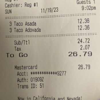 Tacos El Gordo - Six street tacos at $4.12 each total almost $27 - Tacos Near Me - Las Vegas, Nevada Tacos El Gordo - Six street tacos at $4.12 each total almost $27 - Tacos Near Me - Las Vegas, Nevada