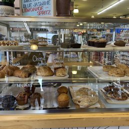 a display of baked goods a display of baked goods
