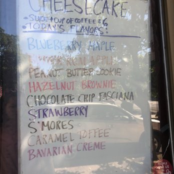Cheesecake Machismo - Menu from the outside - Bakeries Near Me - Albany, New York Cheesecake Machismo - Menu from the outside - Bakeries Near Me - Albany, New York