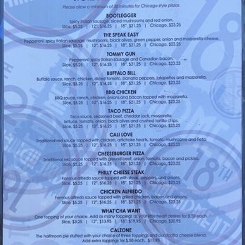 The 18th Amendment - Menu - Pizza Near Me - Sioux Falls, South Dakota