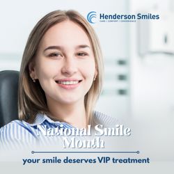Henderson Smiles - It's National Smile Month, and your smile deserves VIP treatment 

Let's get you that clean, confident, camera-ready smile