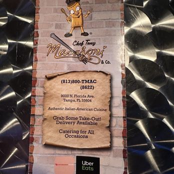 Chef Tony Macaroni - Italian Near Me - Tampa, Florida
