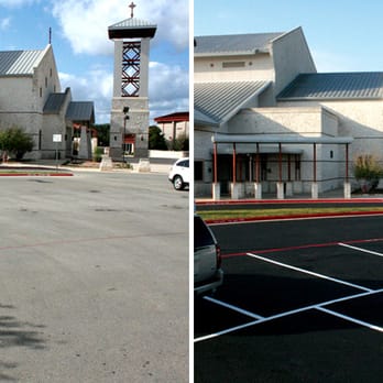 Integrity Paving and Coatings - Before and After Seal Coating and Striping - Masonry/Concrete Near Me - Pflugerville, Texas Integrity Paving and Coatings - Before and After Seal Coating and Striping - Masonry/Concrete Near Me - Pflugerville, Texas