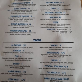 Casa Azul - Menu - Tacos Near Me - Buffalo, New York Casa Azul - Menu - Tacos Near Me - Buffalo, New York