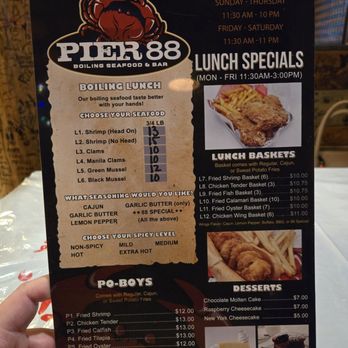 Pier 88 Boiling Seafood & Bar - Montclair - Menu pricing updated March 2025. - Seafood Near Me - Montclair, California