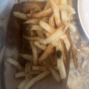 Wayback Burgers - Greasy/soggy/undercooked fries. You can see the grease on the container and it's puddled at the bottom. - Burgers Near Me - Pottstown, Pennsylvania Wayback Burgers - Greasy/soggy/undercooked fries. You can see the grease on the container and it's puddled at the bottom. - Burgers Near Me - Pottstown, Pennsylvania
