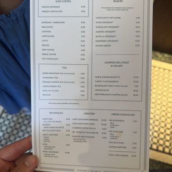 Café Leon Dore - Menu - Coffee & Tea Near Me - New York, New York
