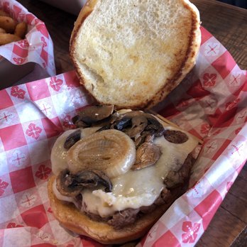 Laguna Burger - Mushroom Swiss Wimpy Burger - Burgers Near Me - Albuquerque, New Mexico