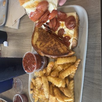 Cookie Dough Monster - Pizza grilled cheese - Bakeries Near Me - Pigeon Forge, Tennessee